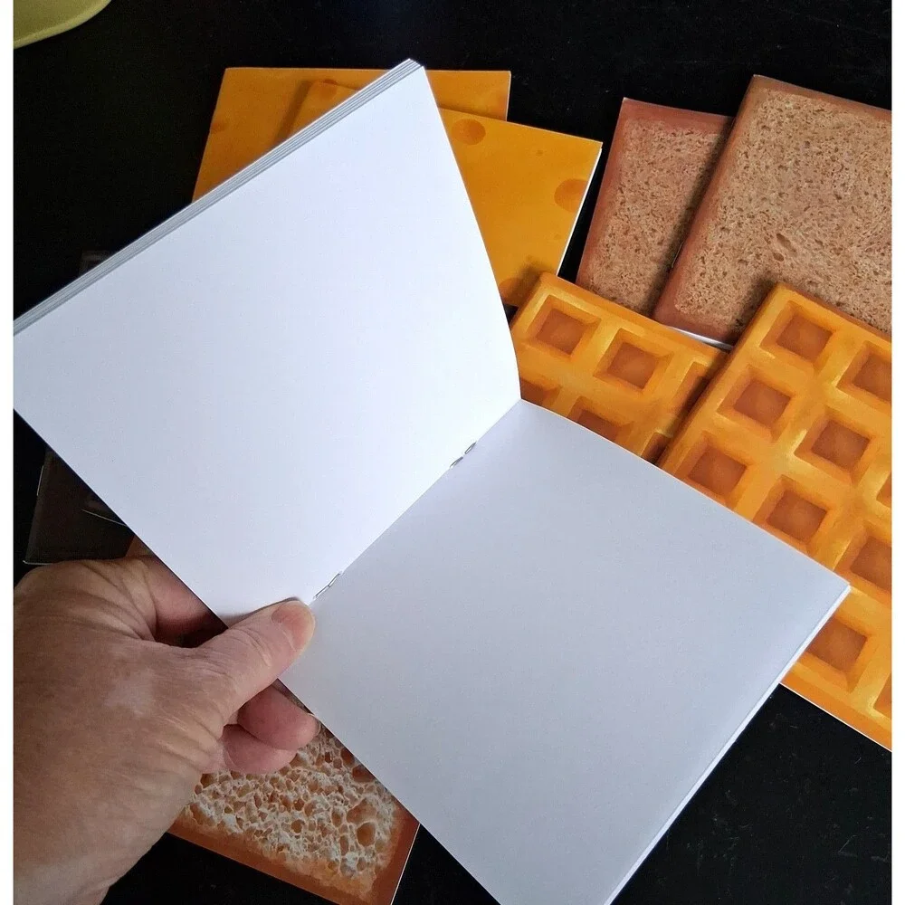 372 Novelty Food-Themed Mini Books Chocolate Cheese Bread Waffles